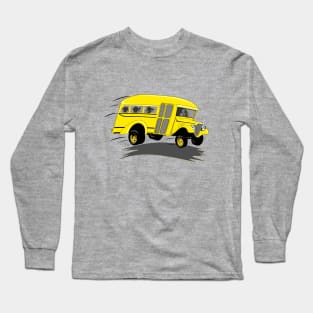 Back to School! A School Bus full of monkeys Long Sleeve T-Shirt